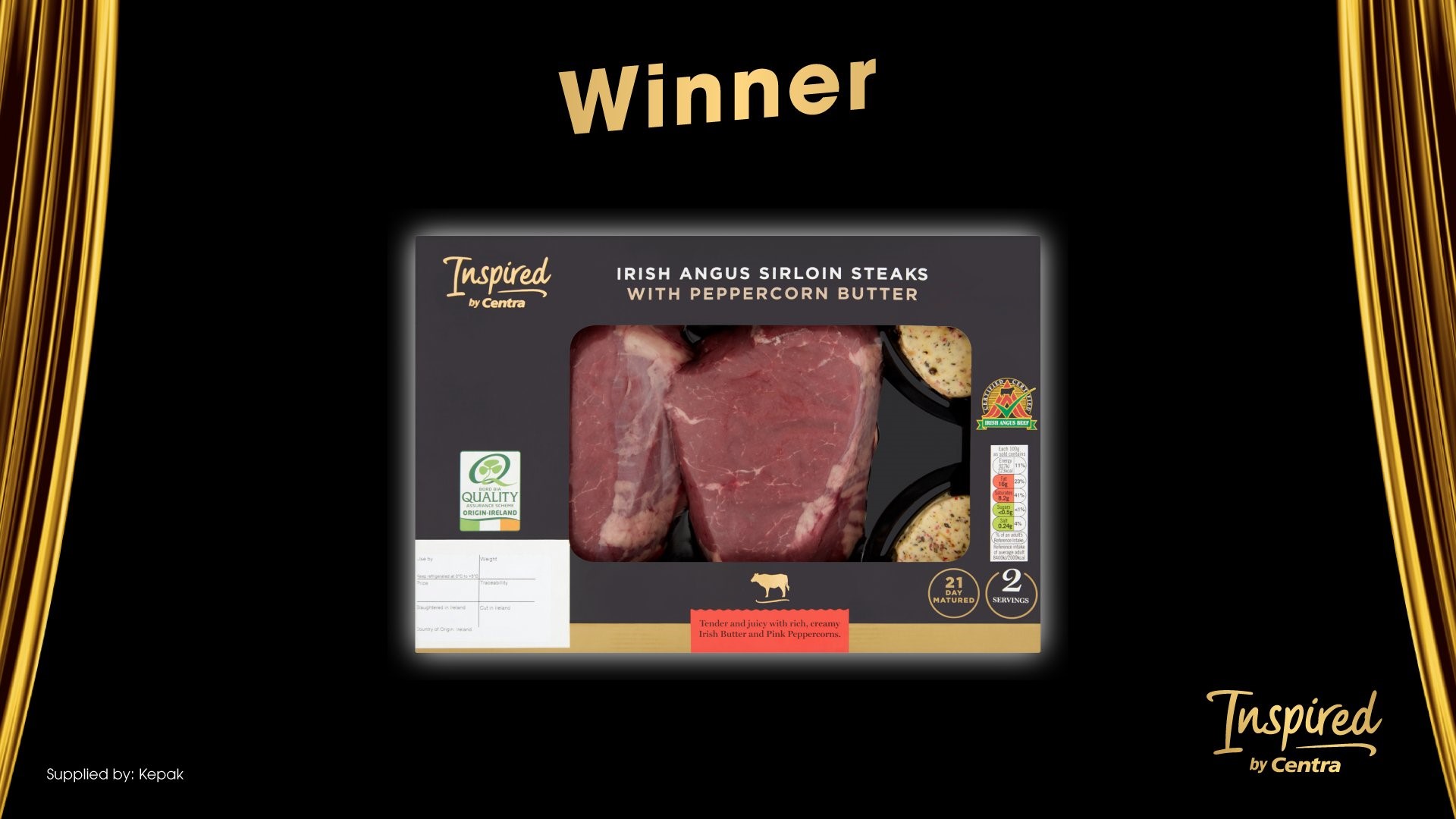Sirloin steak winner