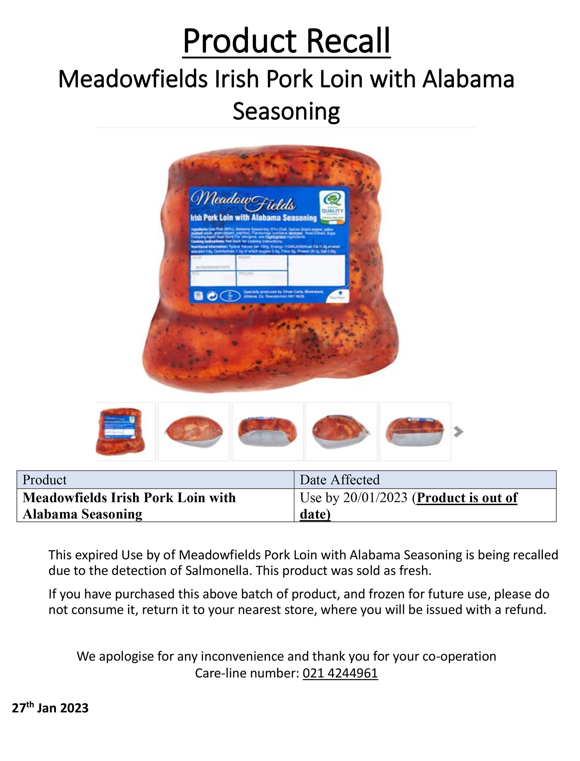 Meadowfields Irish Pork Loin 27.01