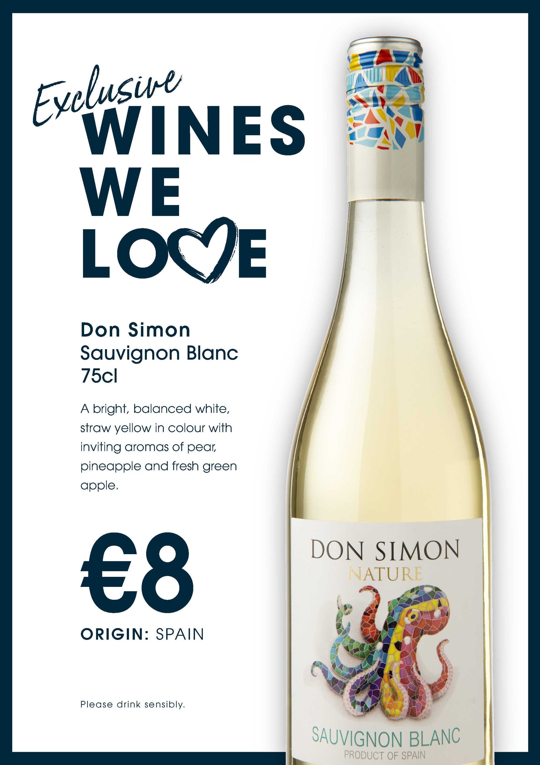 WWL Don Simon Sauvignon Blanc 75cl lores
