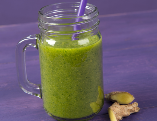 Ginger peach smoothie