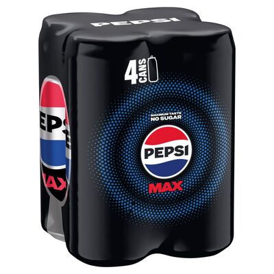 Pepsi Max Can 4 Pack 330ml