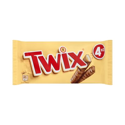 Twix 2 Finger Chocolate Biscuit Bars 4 Pack 160g