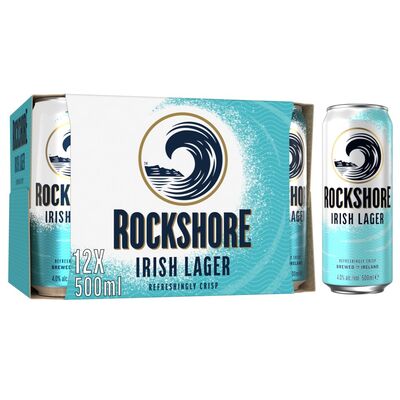 Rockshore Irish Lager Can Pack 12 x 500ml