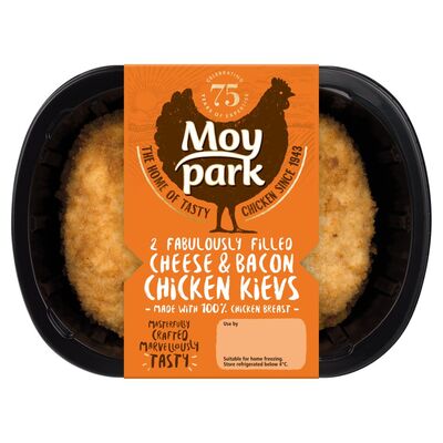 Moy Park Cheese 7 Bacon Chicken Kiev 2 Pack 260g