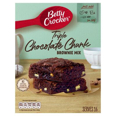 Betty Crocker Triple Chocolate Chunk Brownie Mix 415g