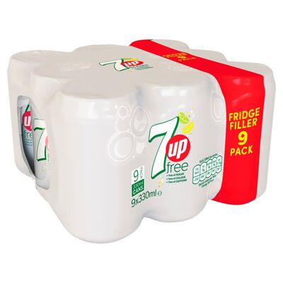 7Up Free Can Pack 9 x 330ml