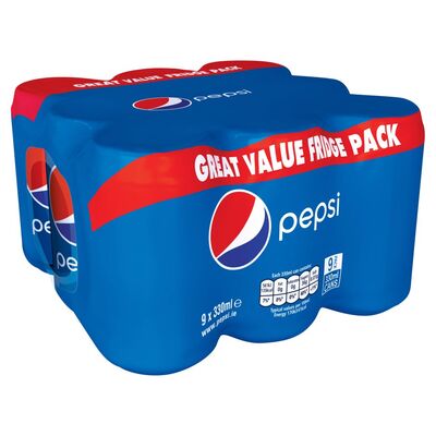 Pepsi Regular Can Pack 9 x 330ml