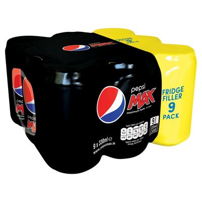 Pepsi Max Can Pack 9 x 330ml