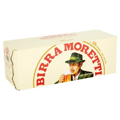 Birra Moretti Can 10 Pack 330ml