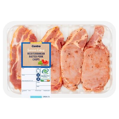 Centra Medium Irish Basted Pork Loin Chops 425g 