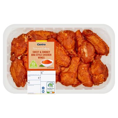 Centra Summer Fresh Irish Sweet & Smoky BBQ Chicken Wings 600g