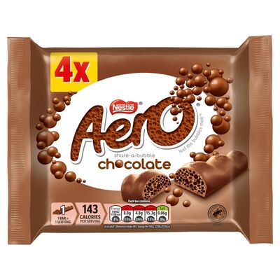 Nestlé Aero Purely Chocolate Bar 4 Pack 432g