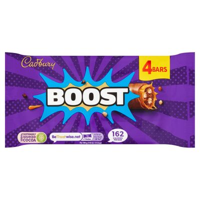 Cadbury Boost Chocolate Bar 4 Pack 31.5g