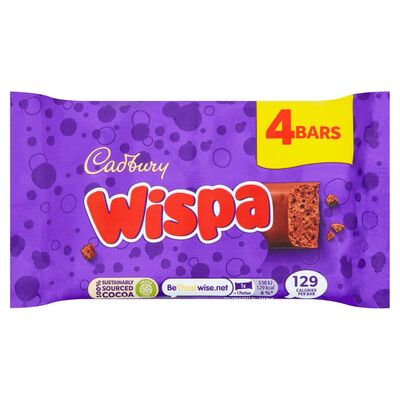 Cadbury Wispa Chocolate Bar 4 Pack 23.7g