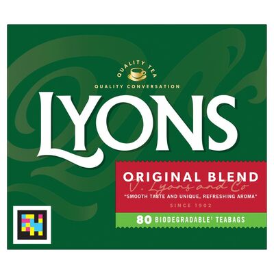 Lyons Original Blend Tea 80 Bags 232g