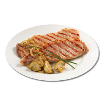Centra Dry Cure Bacon Chop Wth Mustard Buter Promo 384g