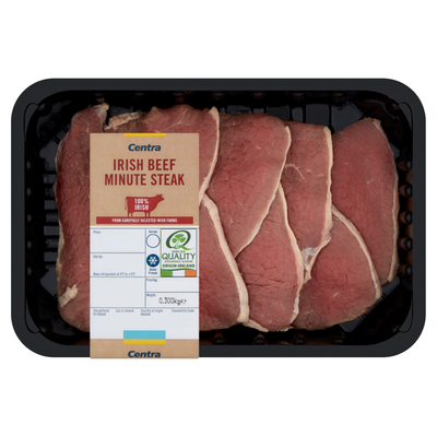 Centra Fresh Irish Beef Minute Steaks 300g
