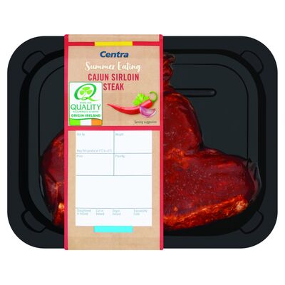 CENTRA FRESH IRISH CAJUN SIRLOIN STEAK 200G