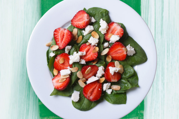 Strawberry Goats Cheese Salad