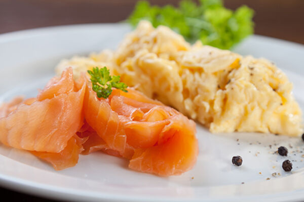 Smoked Salmon Scrambled Eggs