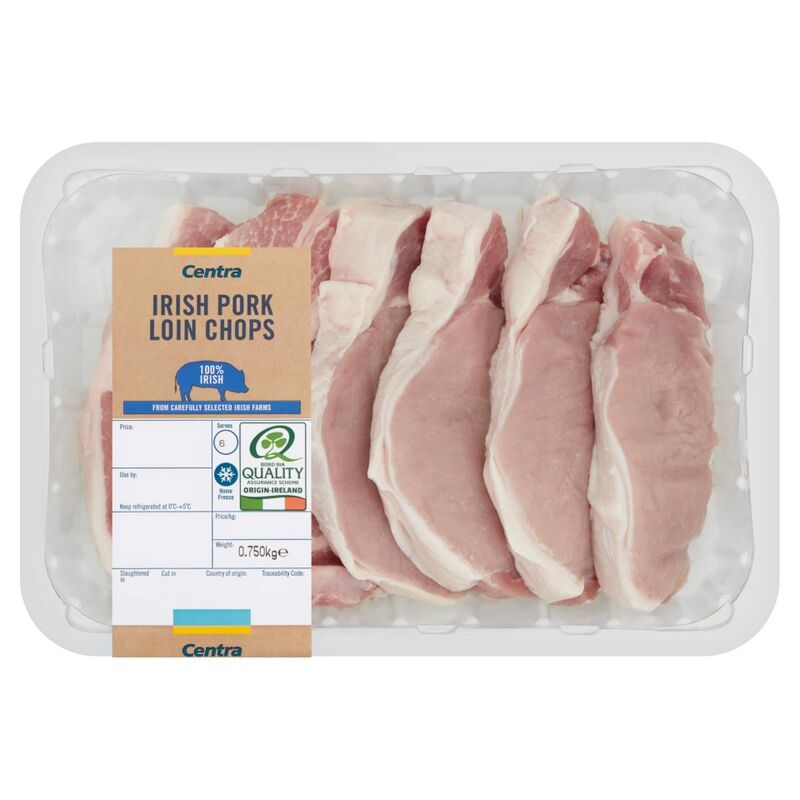 Centra Irish Pork Loin Chops 0.750kg