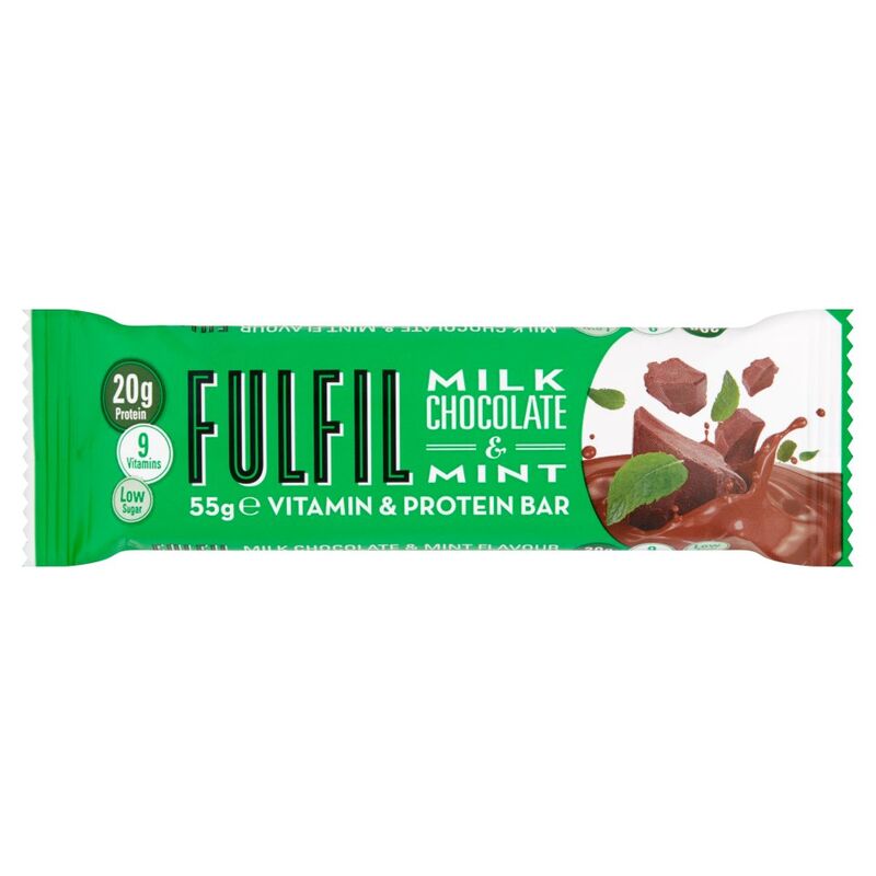 Fulfil Milk Chocolate & Mint Vitamin & Protein Bar 55g