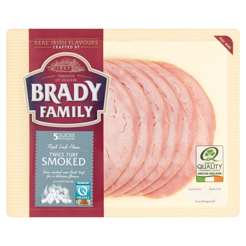 Brady Family Twice Turf Smoked Real Irish Ham 90g