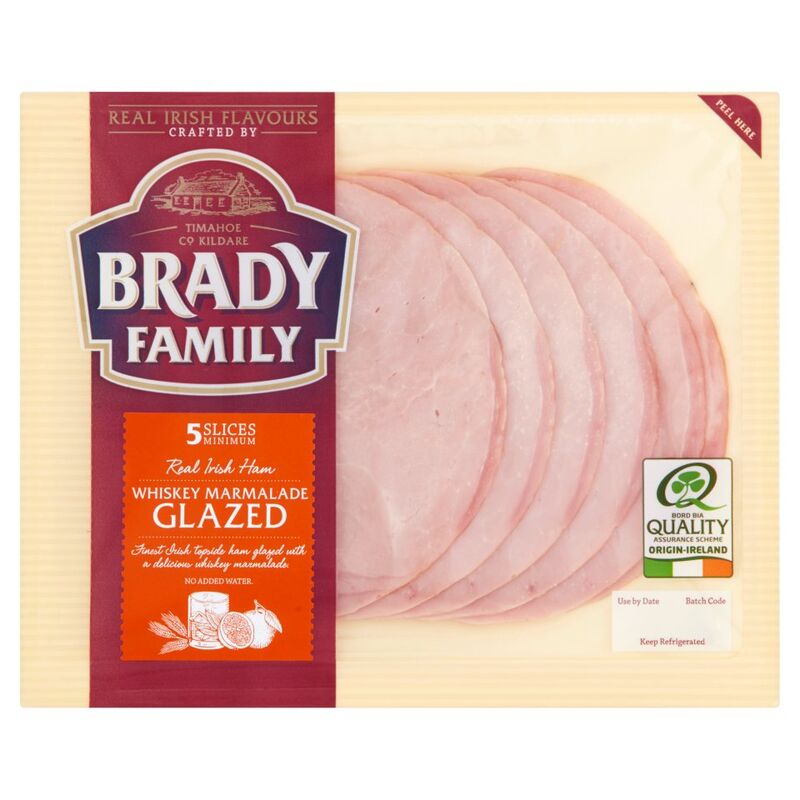 Brady Family Whiskey Marmalade Glazed Real Irish Ham 5 slices 90g