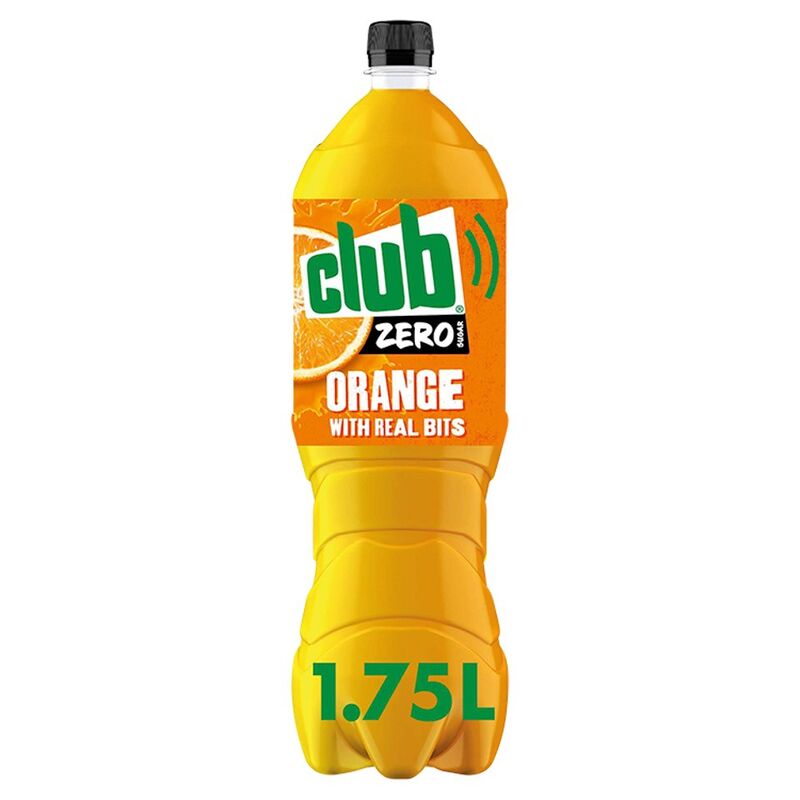 Club Zero Sugar Orange Bottle 1.75 Litres