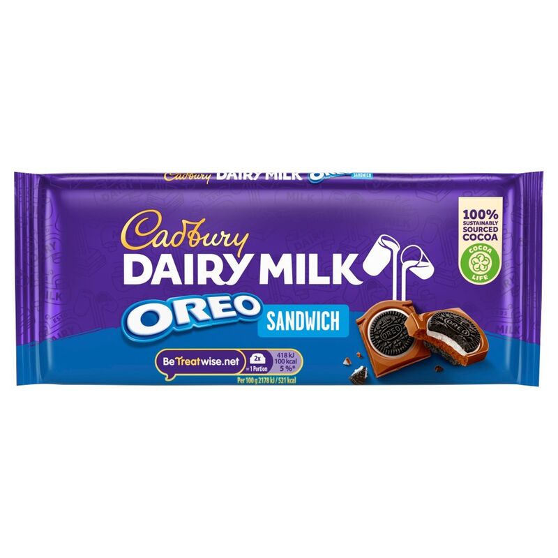 Cadbury Dairy Milk Oreo Sandwich 96g