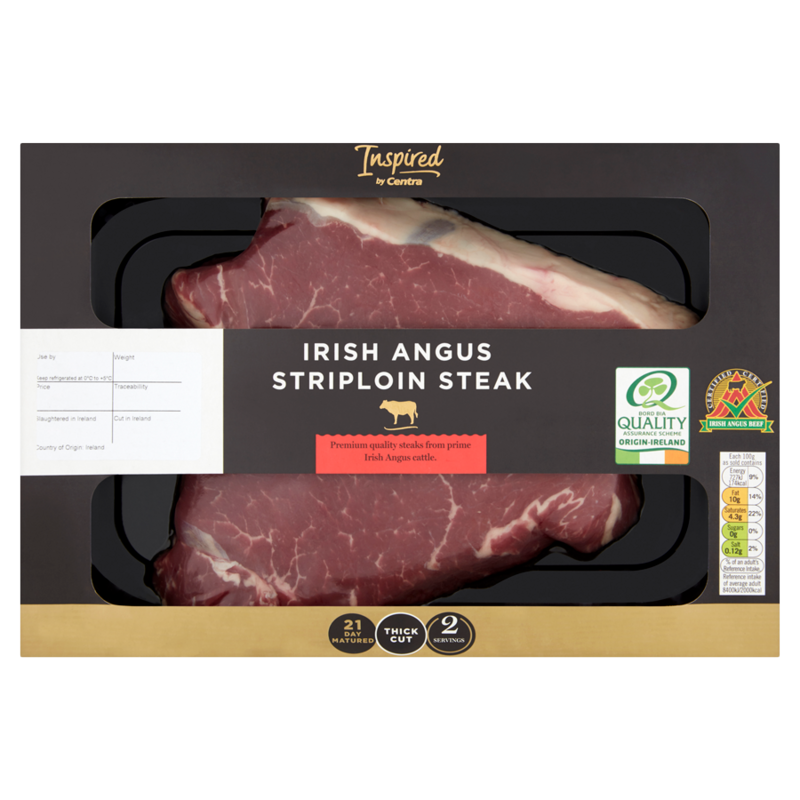 Inspired by Centra Irish Angus Striploin Steak